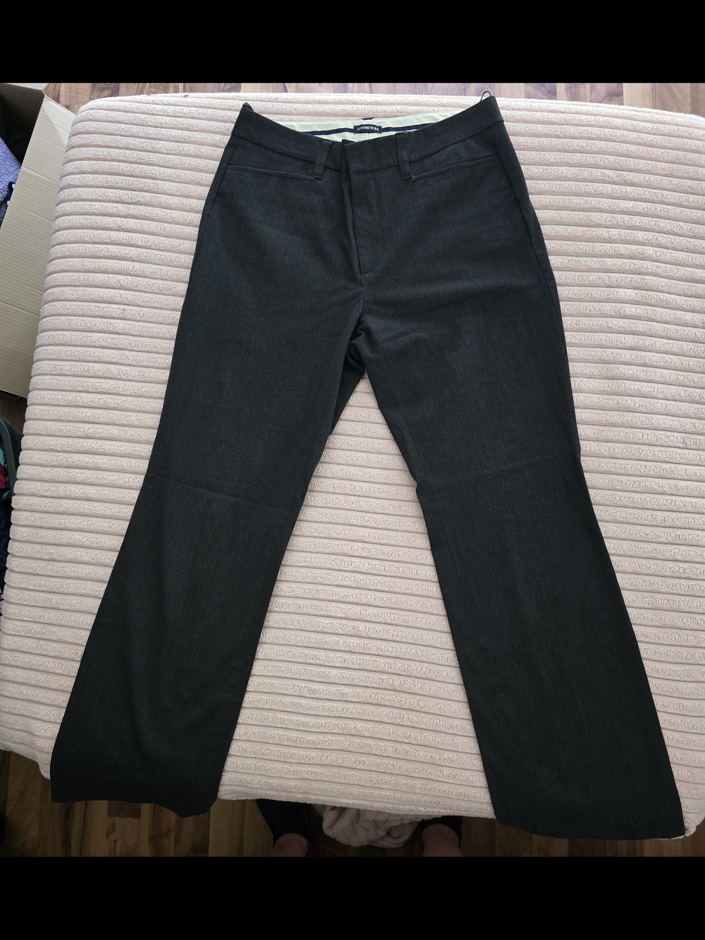 Gap Charcoal Stretch Classic Fit Boot Cut Dress Pants